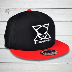 GORRA SKULL WHITE BLK-RED-WHT